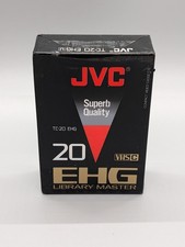 JVC TC-20 EHG Library Master VHS C Tape Blank Camcorder Cassette, New And Sealed