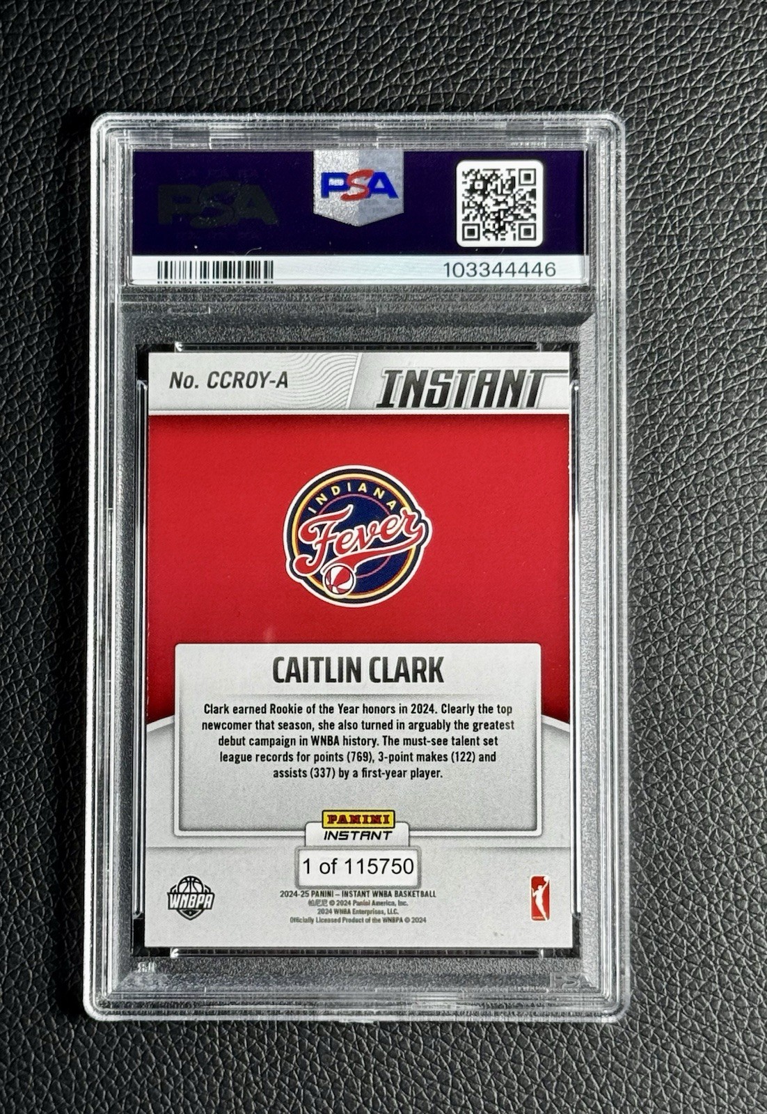 ⚡️GOAT ROY⚡️ICONIC MINT 2024 Panini Caitlin Clark SP-RC Indiana Fever WNBA view 24