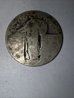 Standing Liberty Silver Quarter Type 2 Dateless Counterstamped (?)