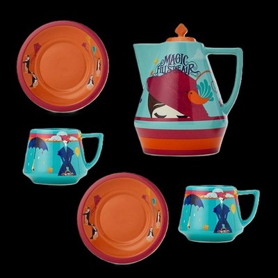 Original Disney - Mary Poppins - Tee/Kaffee Set - 5 Teilig NEU