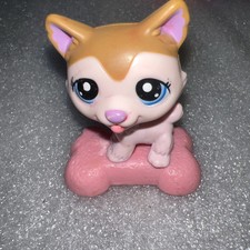 Littlest Pet Shop LPS Husky Dog Figure 2010 McDonald's Happy Meal Toy