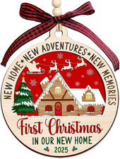 New Home Ornament 2025,Housewarming Gifts New Home,First Home Christmas Ornament