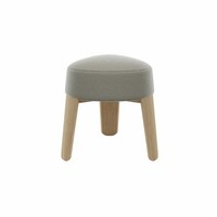Blomus Hocker -KUON- Stoff Boucla Farbe Taupe, Eiche, Filz, 66992, Shop Exclu...