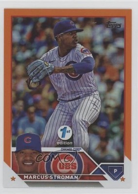 2023 Topps Series 1 1st Edition Orange Foil 36/75 Marcus Stroman #54 0a6