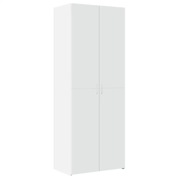 Highboard Weiß Breite 70 Cm Tiefe 42,5 Cm HöHe 185 Cm Holzwerkstoff-image