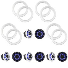 Kicker 4 Pair  51MSC65 LED 6.5" Premium Marine Coaxial with a Pair of 50KLS...