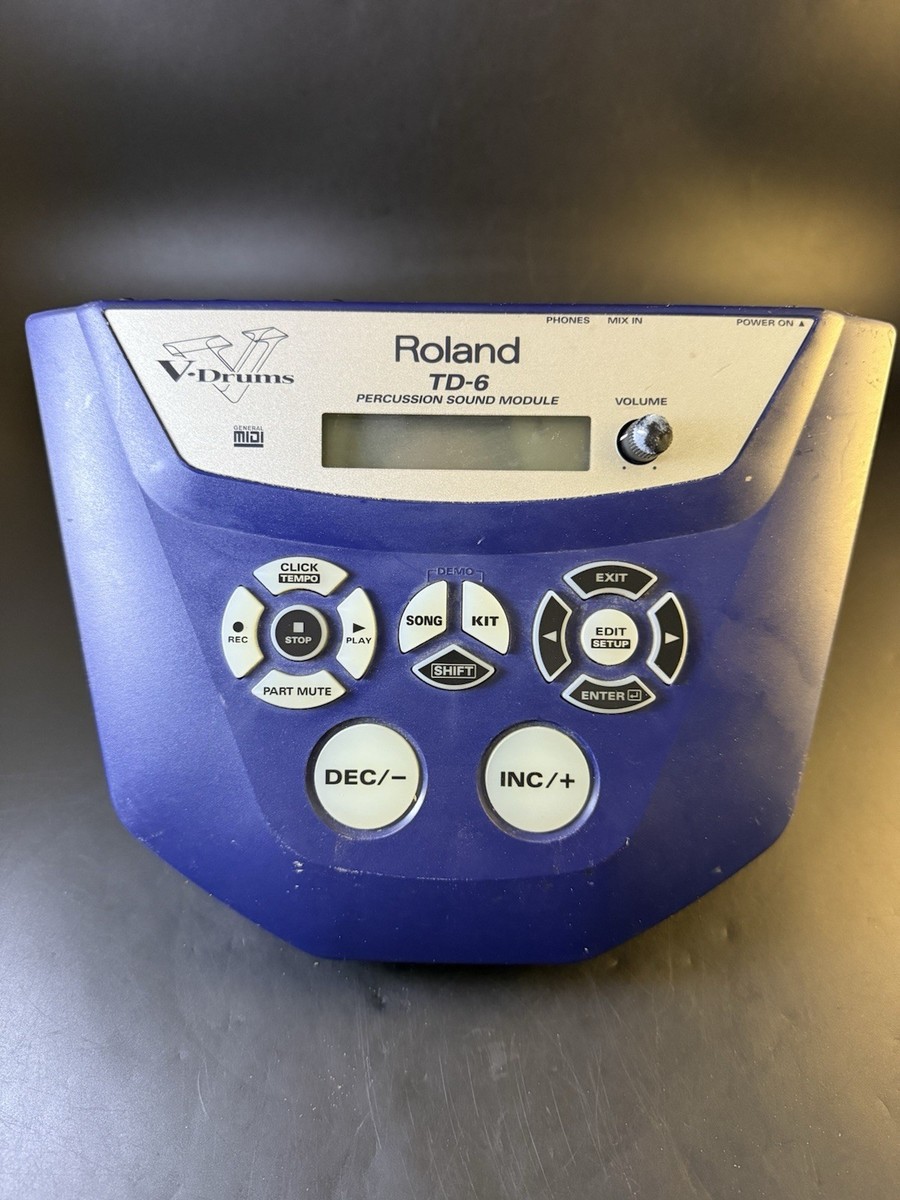 Roland TD-6 Percussion Sound Module V-Drums Turns On As Is VL08 | eBay
