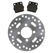 Front Disc Brake Rotor & Semi-Metallic Brake Pads for Yamaha Raptor 660