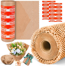 Honeycomb Packing Paper 12" X 55 Ft - Eco-Friendly Cushioning Wrap for Moving, S