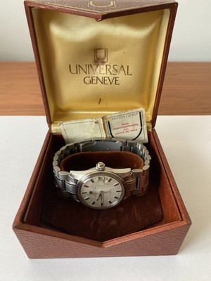 VINTAGE UNIVERSAL GENEVE POLEROUTER SUPER AUTOMATIC CAL 1-69 - READ DESCRIPTION