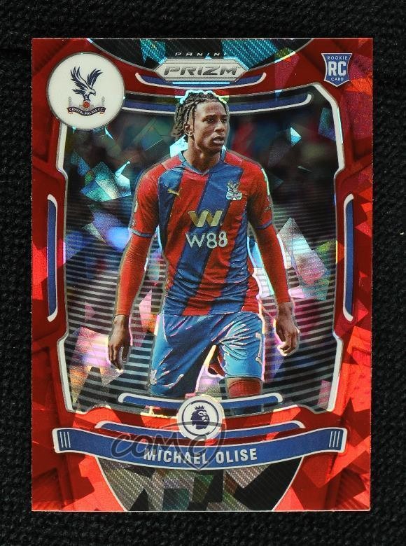 2021-22 Panini Prizm Premier League Red Ice Prizm Michael Olise #296 1cs5