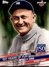 2019 Topps Opening Day #YOF-1 Ty Cobb 150 Years of Fun