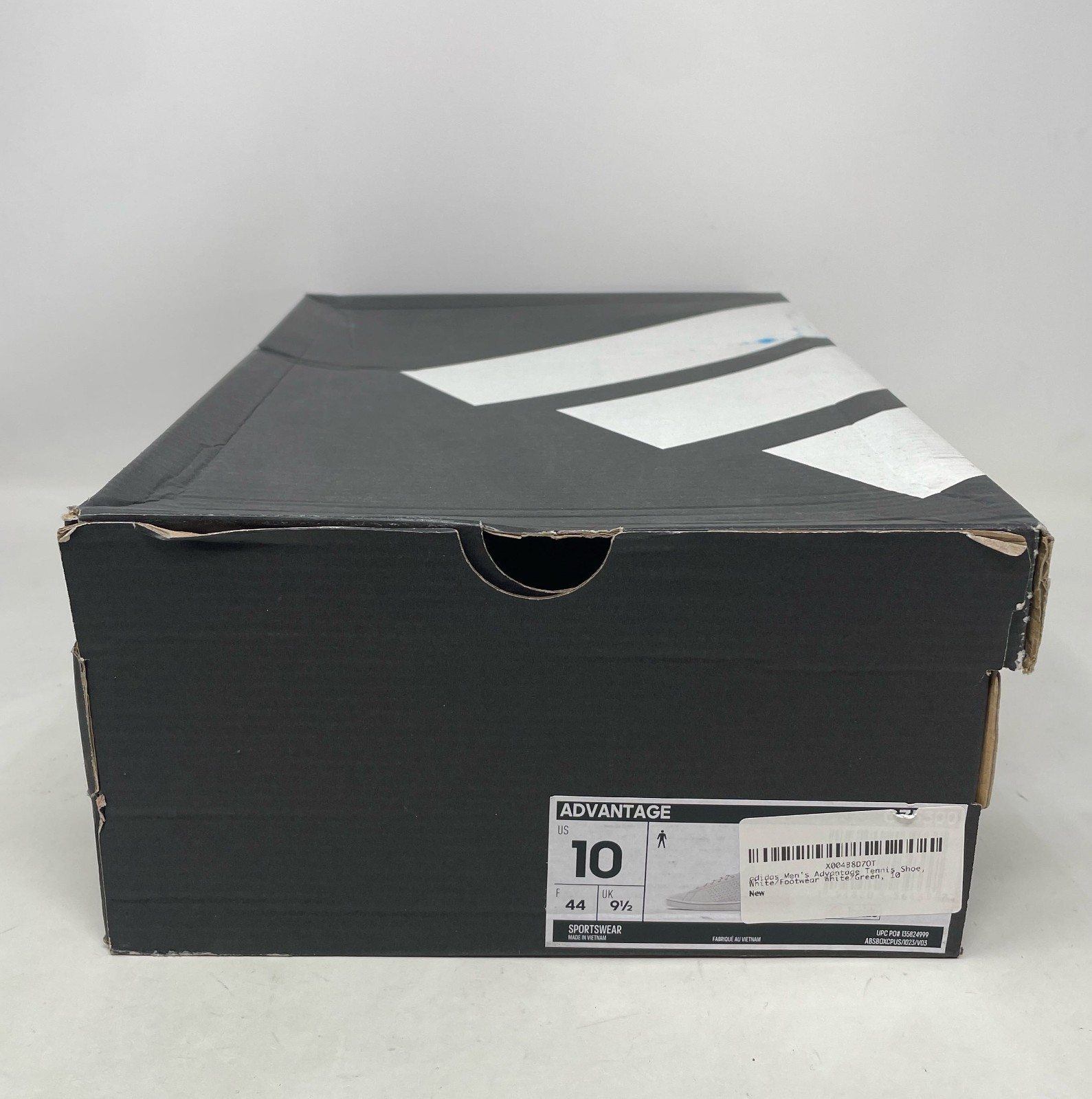 adidas Advantage Cloud White/Green Men’s 10 GZ5300 Classic Court Sneaker