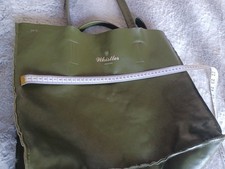 whistles Green Tote Leather Bag