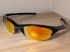 Oakley Sunglasses Half Jacket 1.0 Black With Orange Icons