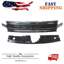 For 2013 2014 2015-2019 Ford Flex Front Upper Grille Grill Assembly Gloss Black
