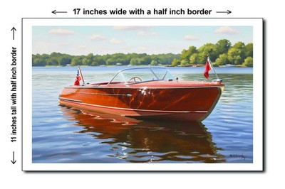 1959 18' Chris-Craft Capri - 11x17 Poster Art Print
