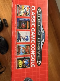 Sega Mega Drive Classic Game Console Wireless Controllers 80+ Games Built In