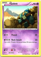 Golett Furious Fists 42/111 Common Pokemon Near Mint Pokemon Card