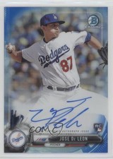 Jose De Leon Bowman Chrome 2017 Blue Refractor /125 Auto