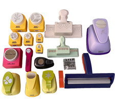 Punch Bunch Marvy Uchida Martha Stewart McGill Paper Punch Lot Fiskars Crimper