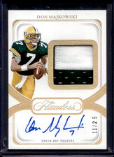 2024 Flawless Don Majkowski On Card Auto #11/25 Distinguished Patch Autographs