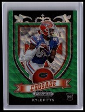 2021 Panini Prizm Draft Picks Collegiate #167 Kyle Pitts Green Wave