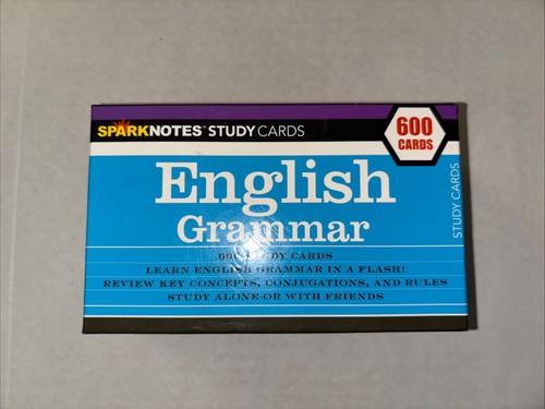English Grammar (Sparknotes Study Card) (English Grammar SparkNotes Stud - GOOD - Picture 1 of 4