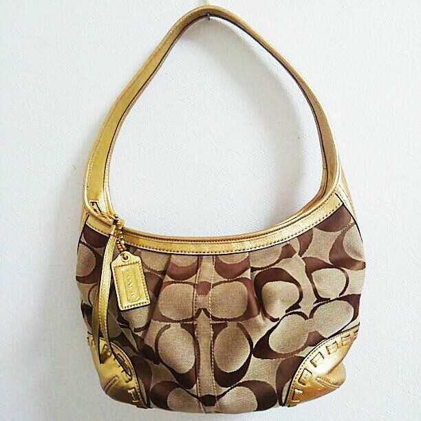 Vintage Coach PC500D Leather Crossbody Bag