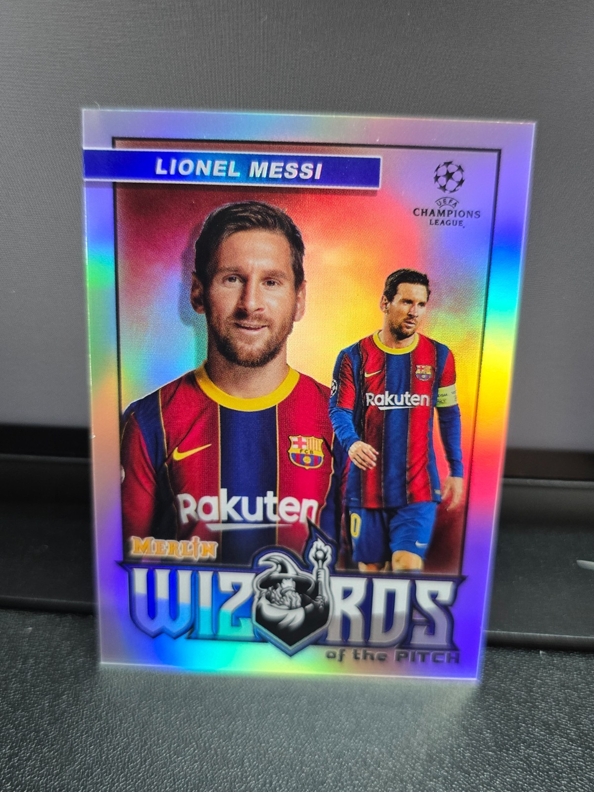 2020-21 Topps Chrome Merlin soccer Wizards-Lionel Messi