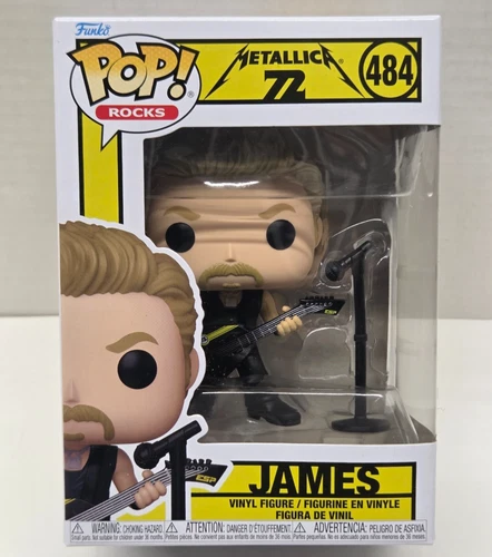 JAMES - Metallica 72 Seasons - Funko POP! Rocks #484 Vinyl Figure NEW / BOX WEAR