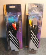 2 Pack AV to RCA Audio Video Composite Cable Cord For Sony PS1 PS2 PS3 PS3 Slim