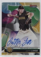 2020 Bowman's Best of Green Refractor 14/99 Justin Lange #B20-JLA Auto nd3