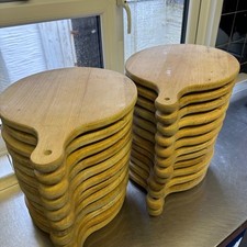 x24 Round Wooden Pizza Boards with Legs/Stands Job Lot Ideal Start Up Pizza Shop