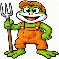 30 Custom Simple Orange Frog Personalized Address Labels