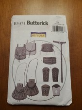 Butterick B5371 UNISEX Wrist Bracers, Corset, Belt, Pouches COSPLAY Sz S-L UNCUT