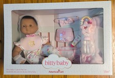 American Girl Bitty Baby Care Play Set 15" Doll w/ Outfit, Blanket, Bottle