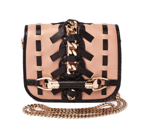 Jimmy Choo Bag Chain Crossbody Beige Pink Black