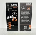 Ja’Marr Chase Signed Week 9 Bengals vs Raiders Ticket /200 Metabilia Auto