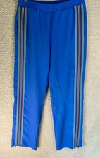 Pinko Blue Jogger With Leg Stripes. Made In Italy, Size 2
