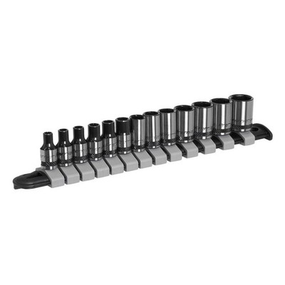 Sealey Steckschlüsselsatz 13-teilig 1/4'' Vierkant metrisch - Premier schwarz AK7990