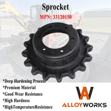 6 Bolt Holes 17 Teeth Drive Sprocket Fit JCB 180T 190T 1110T Heavy Duty 33120150