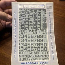 Superscale Decals 720411 1/72 Scale US 60• ID Letters & Nos 24 & 36” FS35237