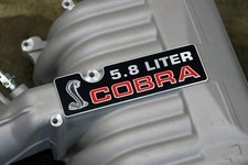 Ford 1994 94 1995 95 Svt Cobra R Intake Manifold 5.8 Liter Emblem Plaque Plate Ford 1994 94 1995 95 Svt Cobra R Intake Manifold 5.8 Liter Emblem Plaque Plate