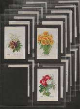 IMPERIAL TOBACCO CO CANADA-FULL SET- GARDEN FLOWERS OF WORLD (L55 SILK CARDS)