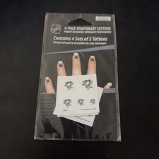 Pittsburgh Penguins 4 Sets of 5 Temporary Tattoos NHL