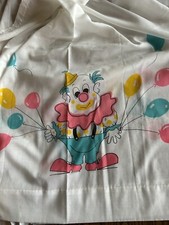 4 Vintage Clown Balloons Curtain Panels 36  X32  