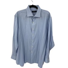 Polo Ralph Lauren Men's Dress Shirt Blue Size 18 35/34 Pre Owned 1123