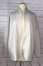Nwt Dennis Merotto Made In Canada Size 10 Cotton Blend Jacket Beige Career Work