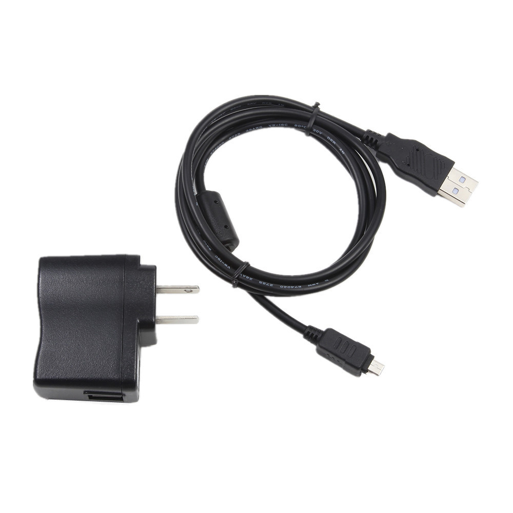 USB AC Adapter Battery Charger +PC USB Cord For Sony Cybershot DSC